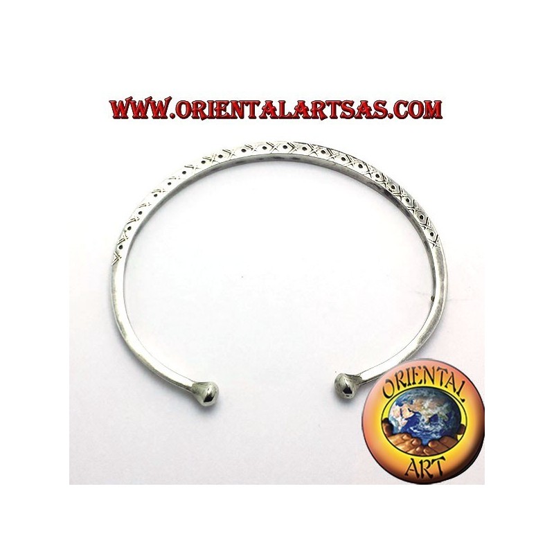 Starre Armband Handarbeit Silber