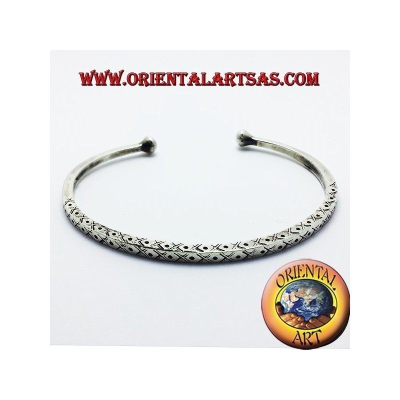 Starre Armband Handarbeit Silber