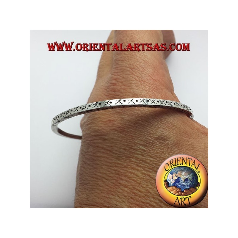Starre Armband Handarbeit Silber