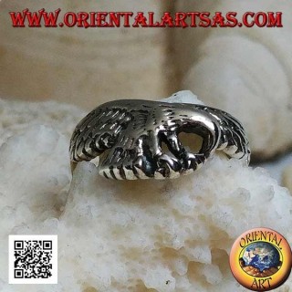 Anillo de plata, patrullando el águila (pequeña)