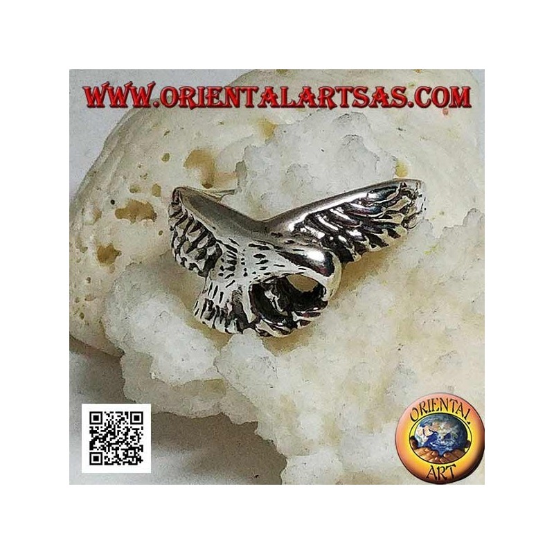 Bague en argent, aigle en patrouille (petit)