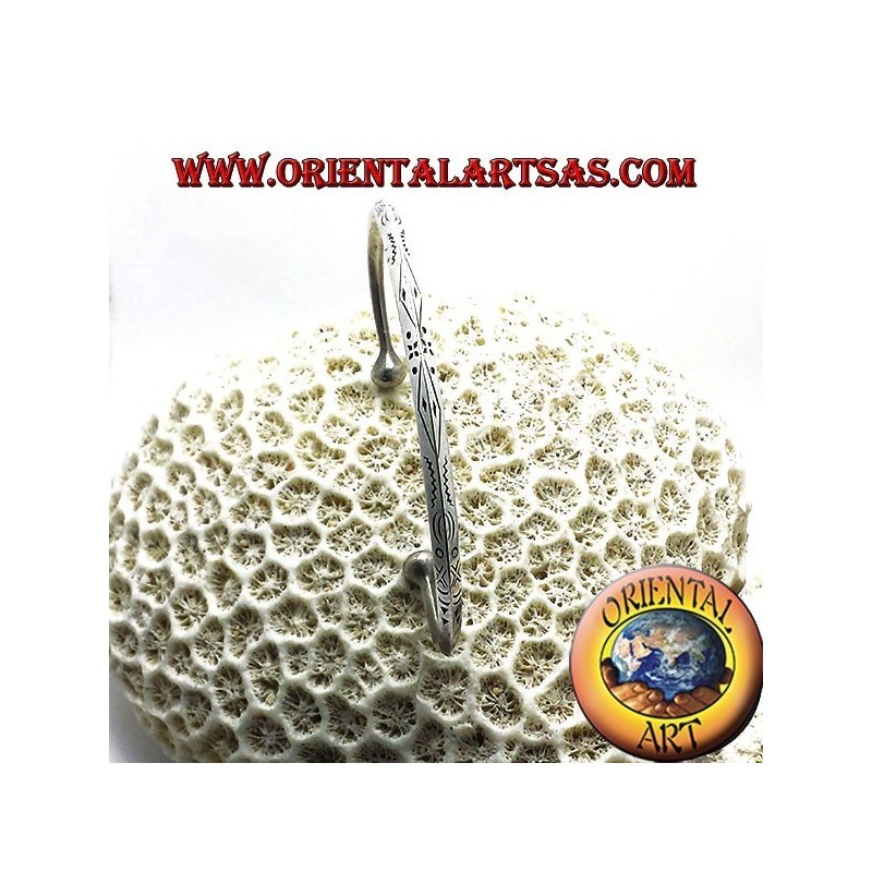 Dreiecks starren Armband Handarbeit Silber