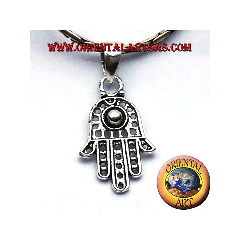 Silber Anhänger Hand der Fatima hamsa