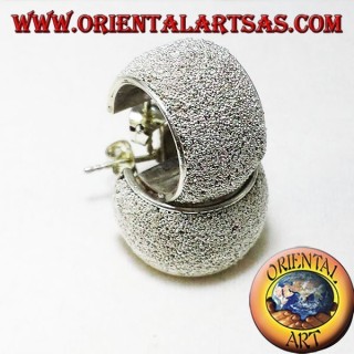 Kreis Ohrringe in Silber Mikrokugeln