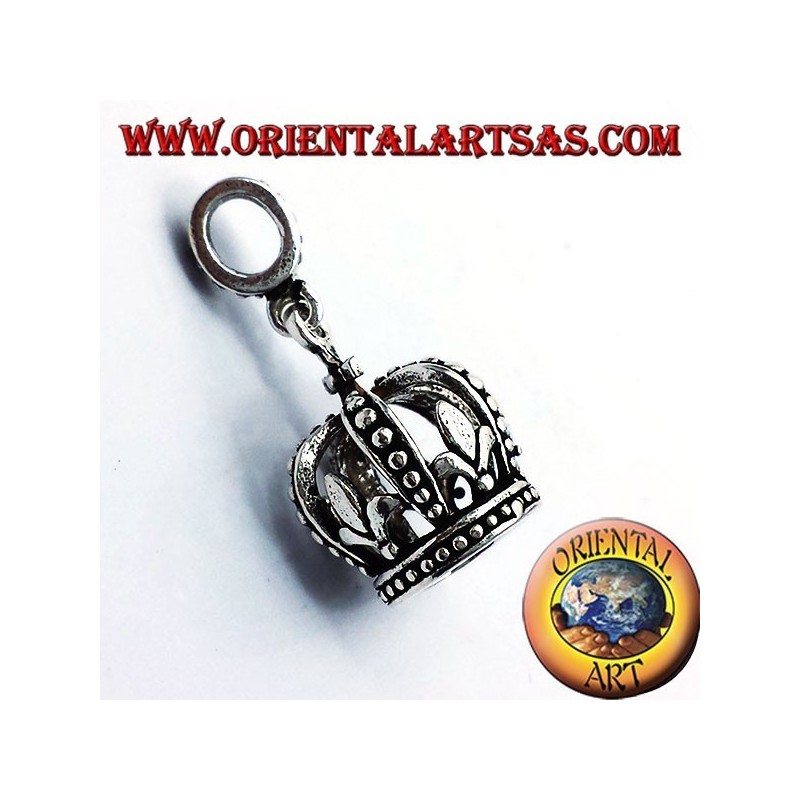 Pendentif Couronne Héraldique (Lily) Argent