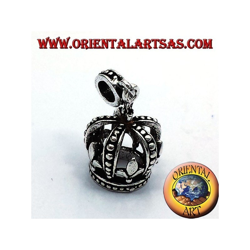 Pendant Crown Heraldry (Lily) Silver