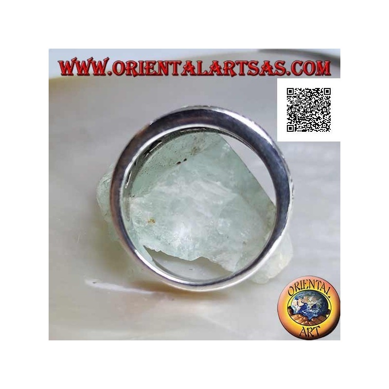 Wachsender Ring in Silber mit durchbrochenem Muster aus Kurven und Scheiben