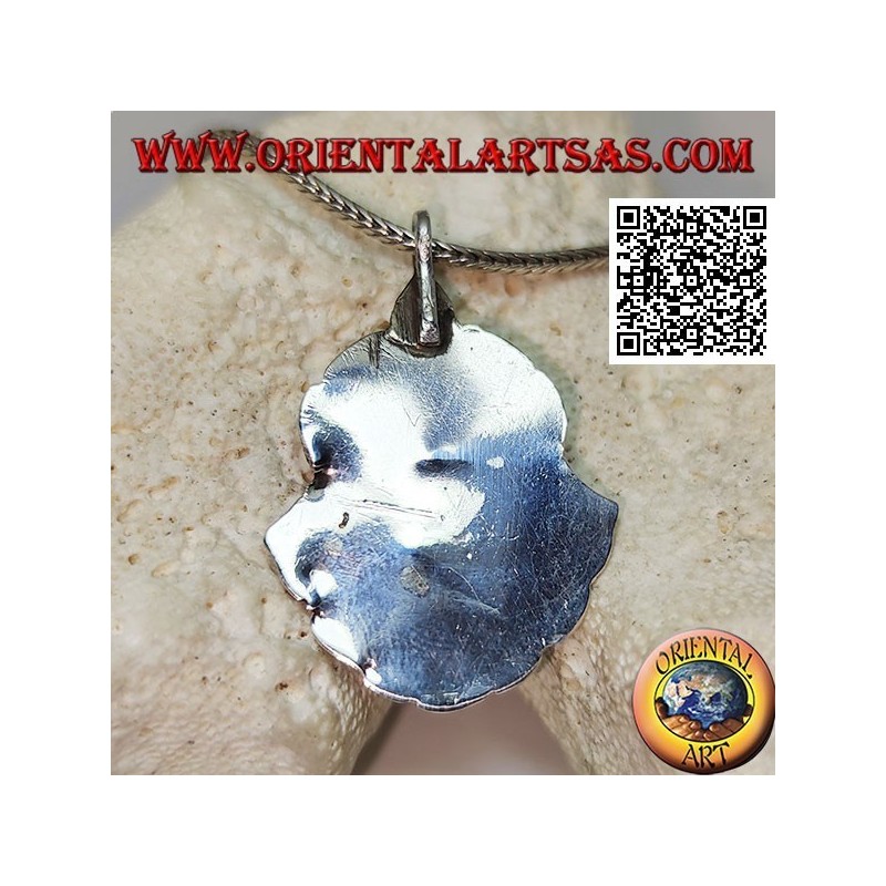 Aṣṭamaṃgala pendentif en argent les huit symboles de bon augure avec lapis lazuli