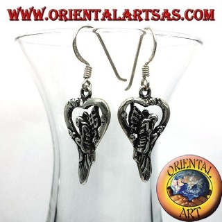 Ohrring Fee in Silber Herz