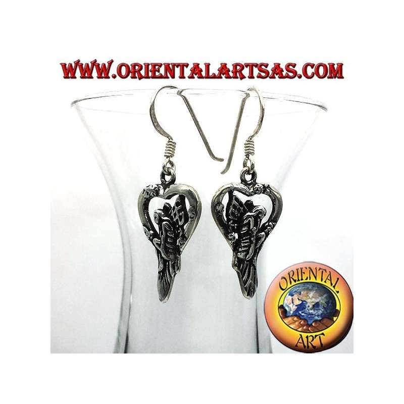 Ohrring Fee in Silber Herz