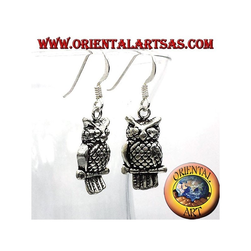 Argent Owl Earring