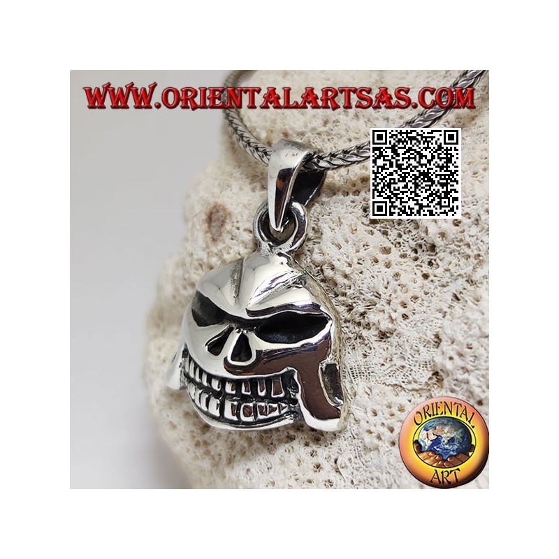 Ciondolo in argento teschio in stile Darth Vader di Star Wars