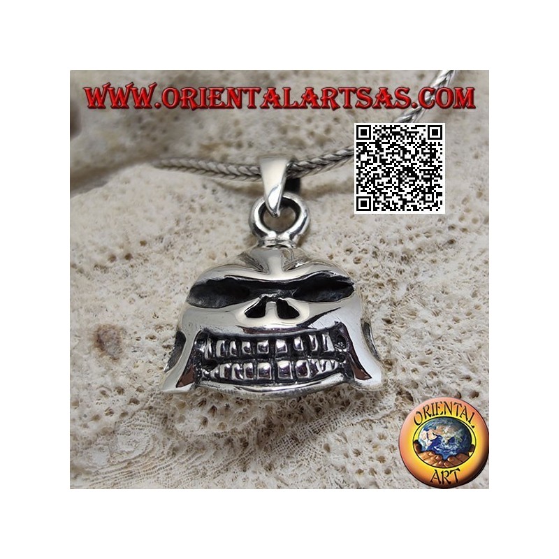 Ciondolo in argento teschio in stile Darth Vader di Star Wars