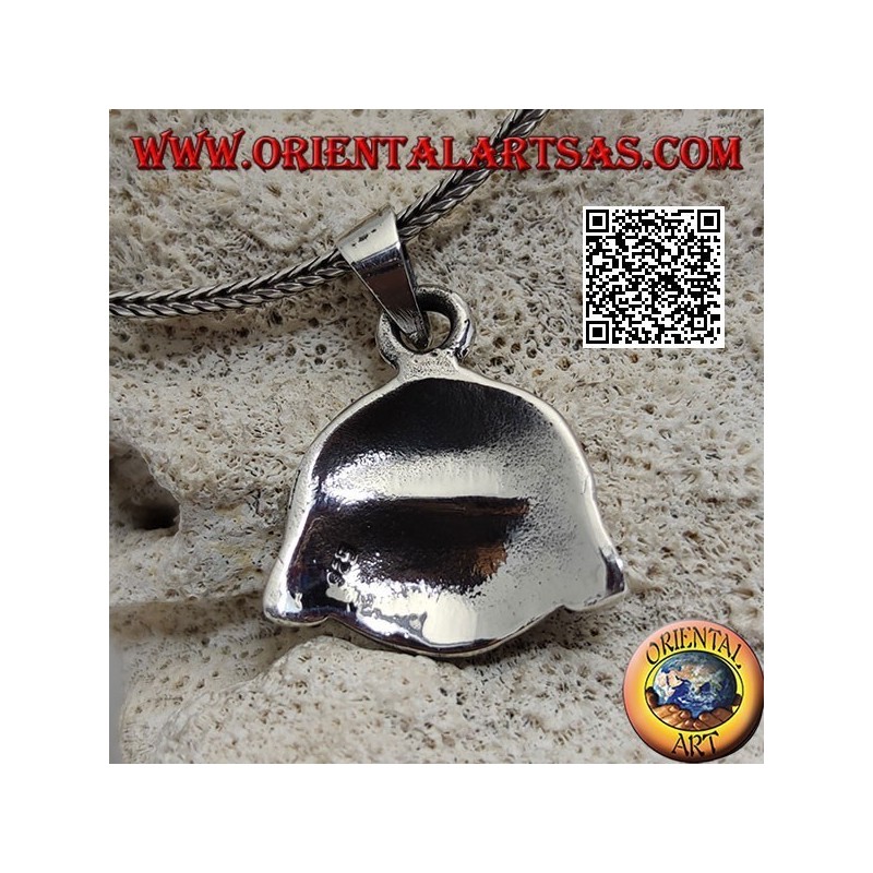 Colgante plateado con calavera estilo Darth Vader de Star Wars