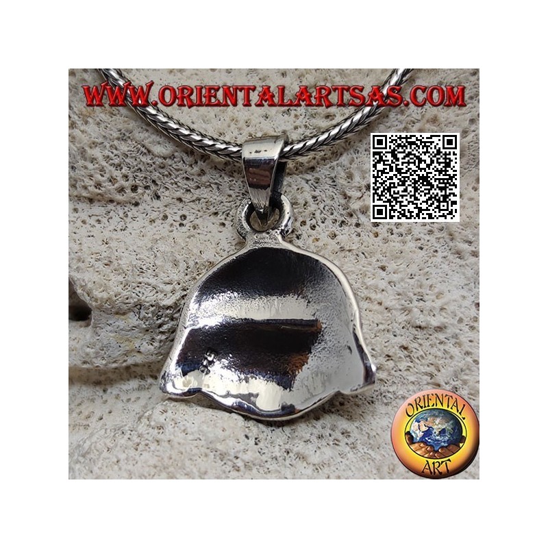 Pendentif tête de mort de style Star Wars Darth Vader en argent