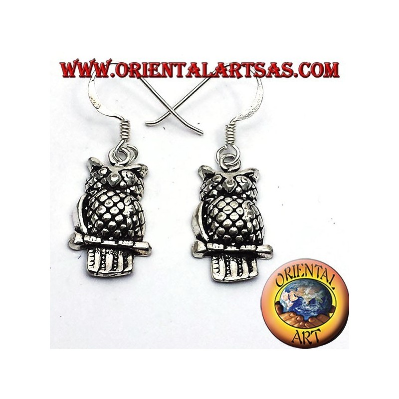 Argent Owl Earring