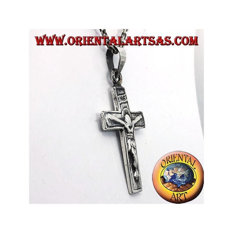 crucifijo, plata 925