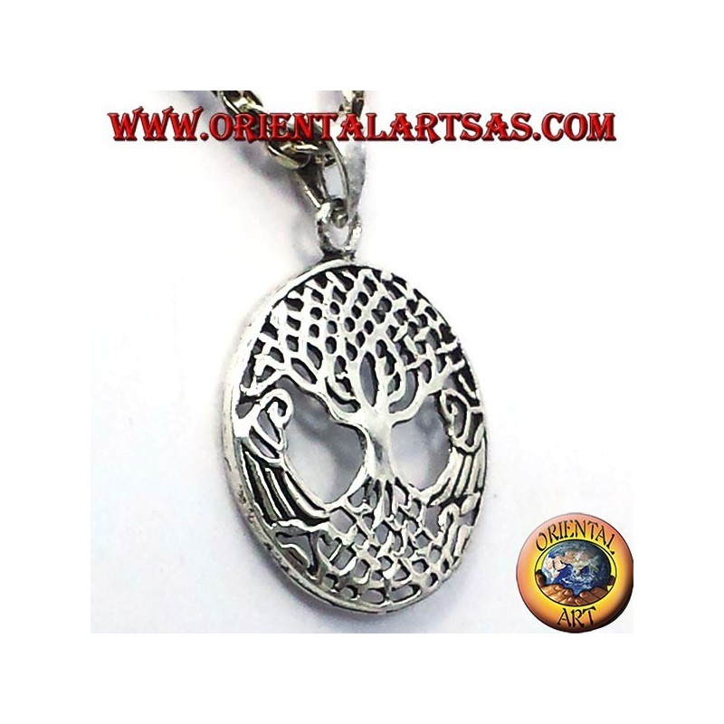 Arbre de vie pendentif argent