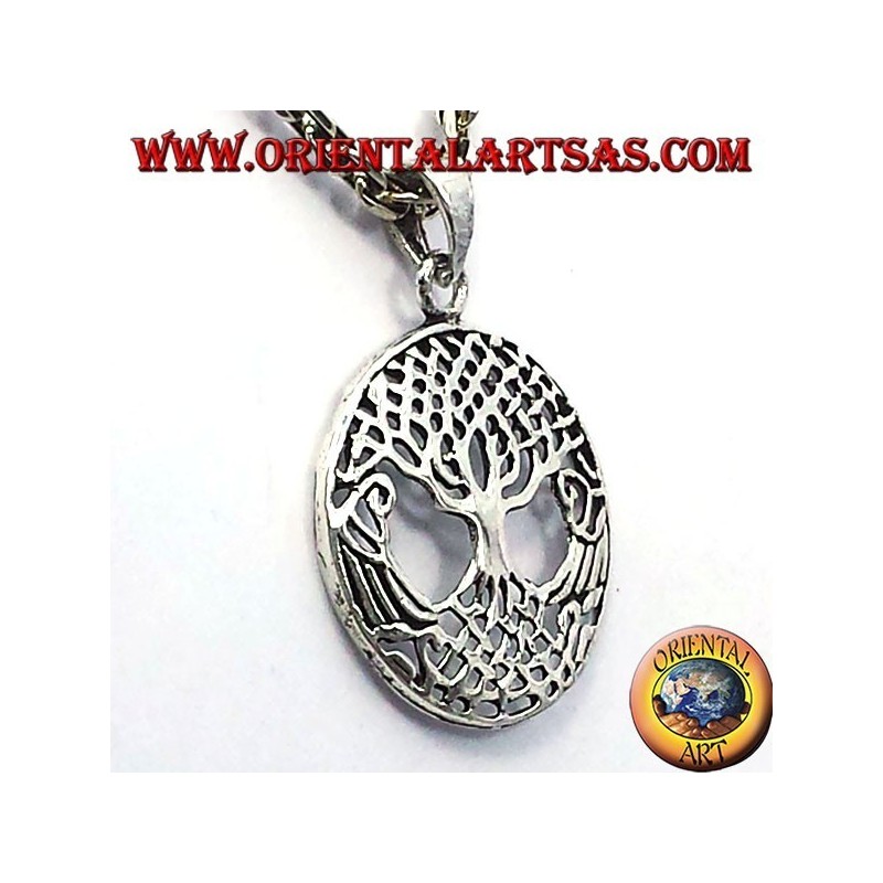 Arbre de vie pendentif argent
