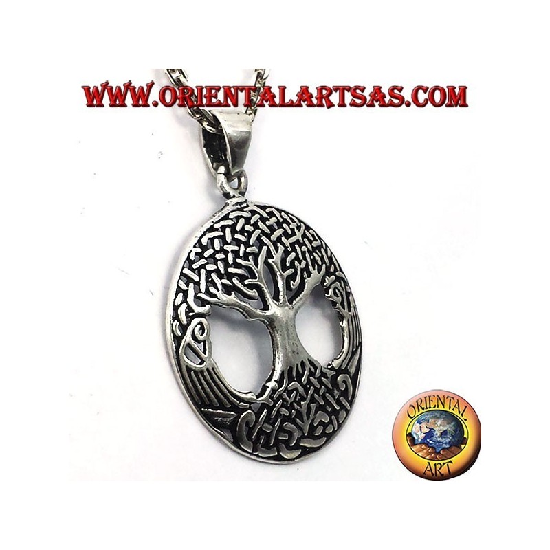 Tree of Life pendant big silver