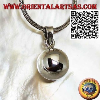 Pendentif "Call of the Angels" en argent simple et lisse (Ø 14 mm.)