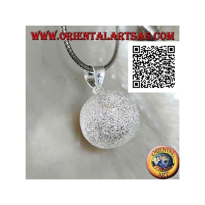 Pendentif en argent sablé "L'Appel des Anges" (Ø 20 mm.)