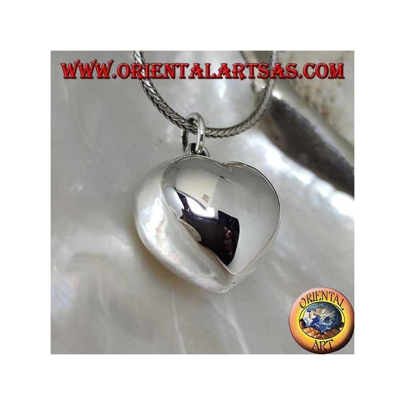 Ciondolo in argento "Chiama Angeli" a forma di cuore