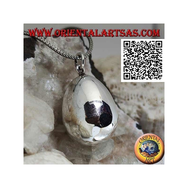 Anhänger in Silber "Ruf der Engel" in Form eines Eies