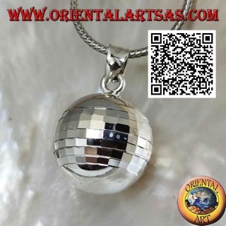 Pendentif en argent "Call of the Angels" avec des carrés spéculaires (Ø 20 mm.)