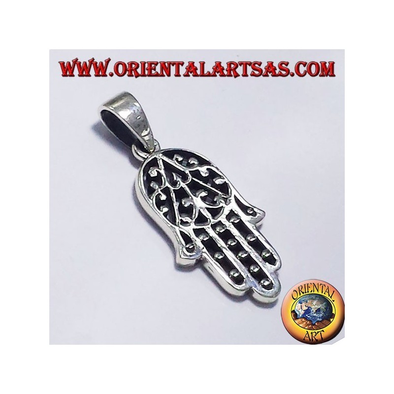pendentif, main de Fatima, argent