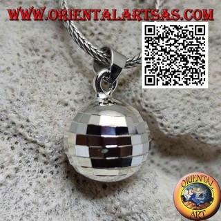 Pendentif en argent "Call of the Angels" avec des carrés spéculaires (Ø 14 mm.)