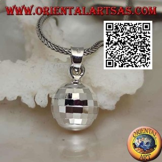 Colgante de plata "Call Angels" con cuadrados especulares (Ø 13 mm.)