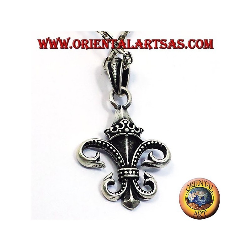 Colgante de Lily (heráldica) de plata de doble cara