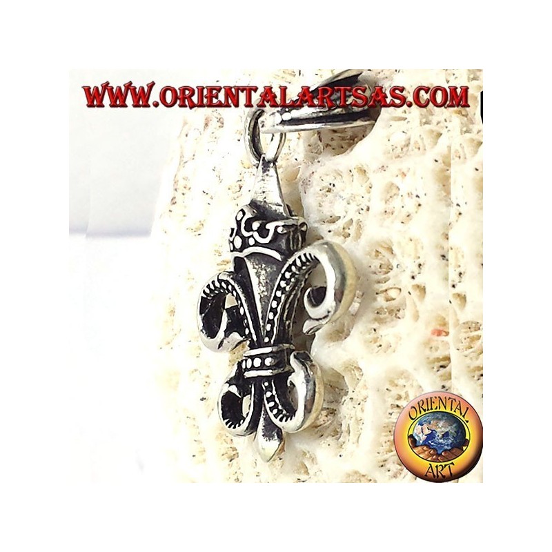 Colgante de Lily (heráldica) de plata de doble cara