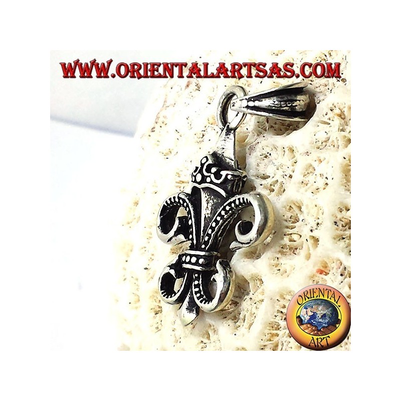 Colgante de Lily (heráldica) de plata de doble cara