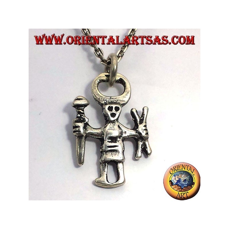 Odin pendentif en argent, Einherjar
