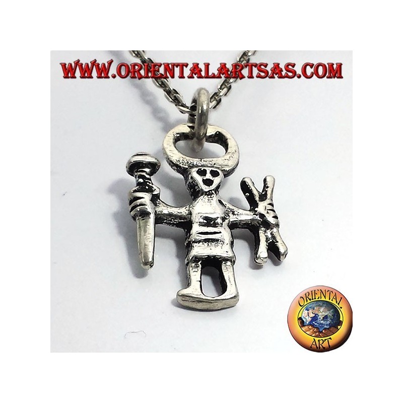 Odin silver pendant, Einherjar