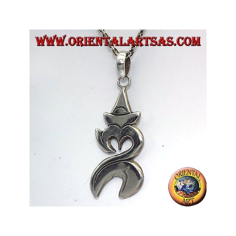 Om pendant Balinese silver (sacred syllable)