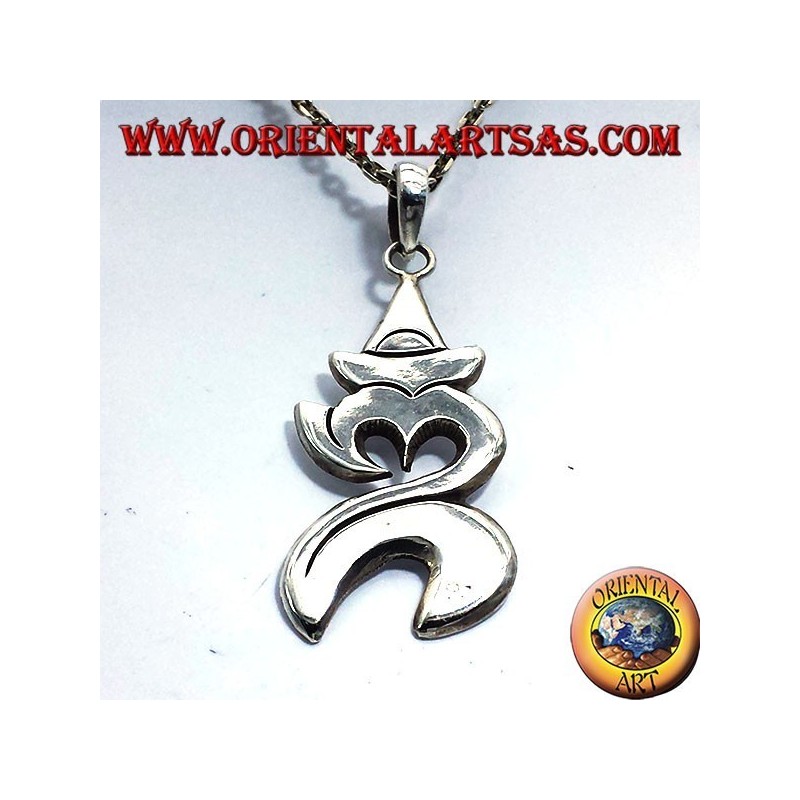 colgante de plata de Bali OM (sílaba sagrada)