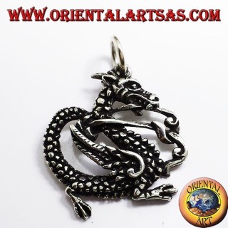 Dragón colgante, plata 925