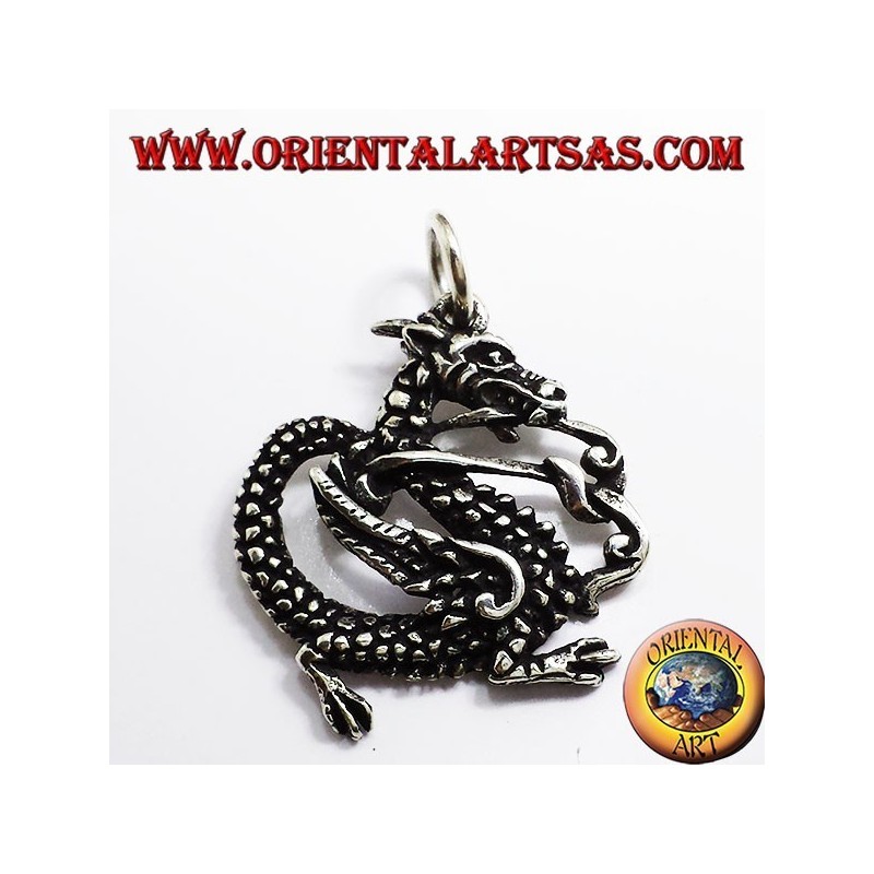 Dragon pendentif, argent 925