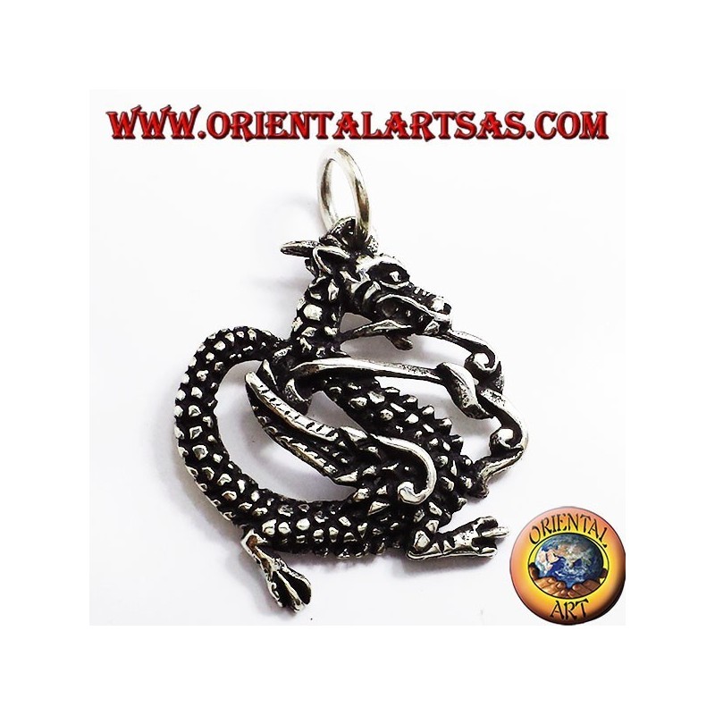 Dragon pendant, 925 silver