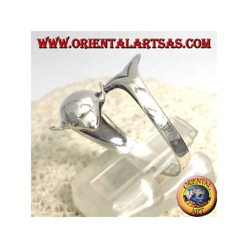 silver dolphin ring