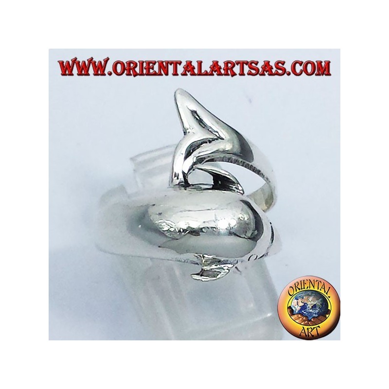 silver dolphin ring