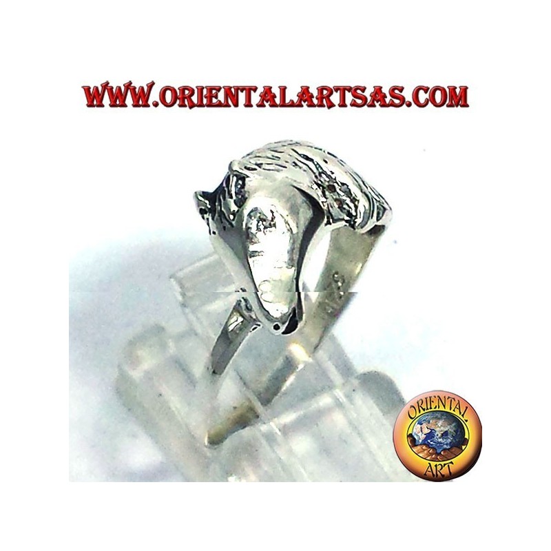 bague tête de cheval à la crinière, l'argent