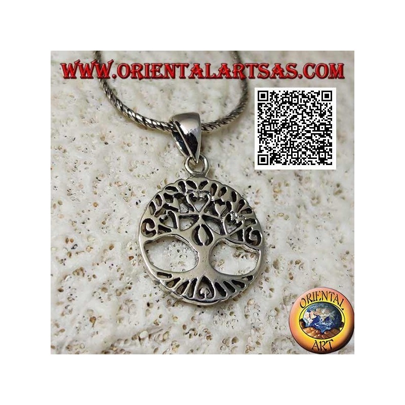 Yggdrasil silver pendant or tree of life, a tool for regaining one's identity