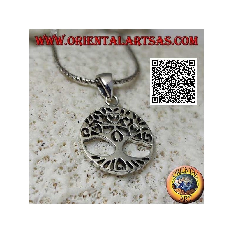 Pendentif en argent Yggdrasil ou arbre de vie, un outil pour retrouver son identité