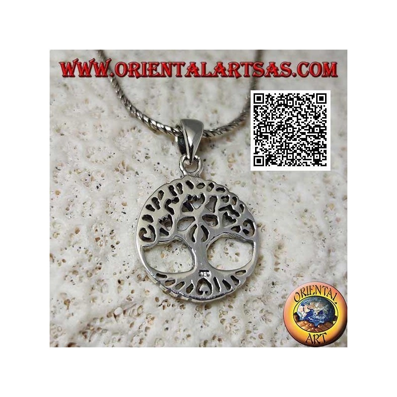 Ciondolo in argento Yggdrasil o albero della vita, strumento per riappropiarsi della propria identità