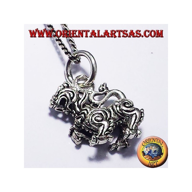 Pendentif Thai Singha (Lion), argent