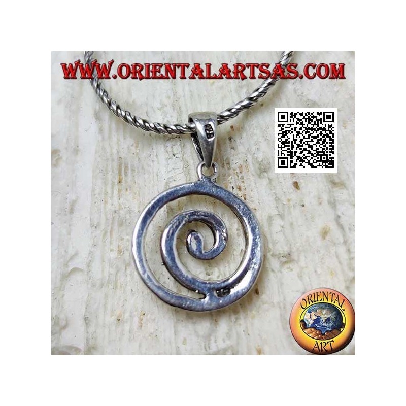 Silver pendant, Celtic spiral